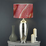 Raw Bacon Print Drum Lamp Shade