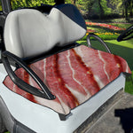 Raw Bacon Print Golf Cart Seat Cover