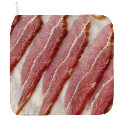 Raw Bacon Print Hand Towel