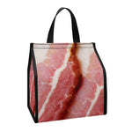 Raw Bacon Print Insulated Lunch Tote