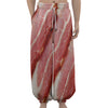 Raw Bacon Print Lantern Pants