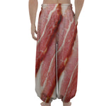 Raw Bacon Print Lantern Pants