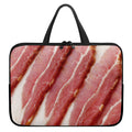 Raw Bacon Print Laptop Sleeve With Handle
