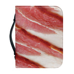 Raw Bacon Print Leather Bible Cover