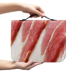 Raw Bacon Print Leather Bible Cover