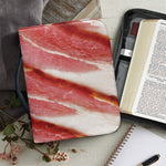 Raw Bacon Print Leather Bible Cover