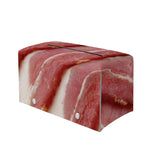 Raw Bacon Print Leather Tissue Box Cover