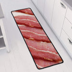 Raw Bacon Print Long Kitchen Mat