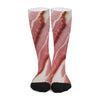 Raw Bacon Print Long Socks