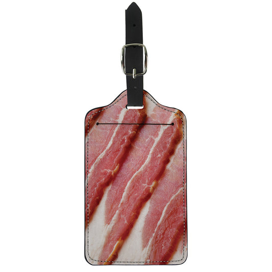 Raw Bacon Print Luggage Tag