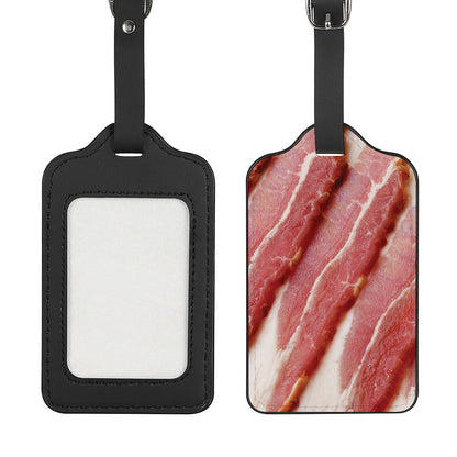 Raw Bacon Print Luggage Tag