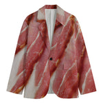 Raw Bacon Print Men's Blazer