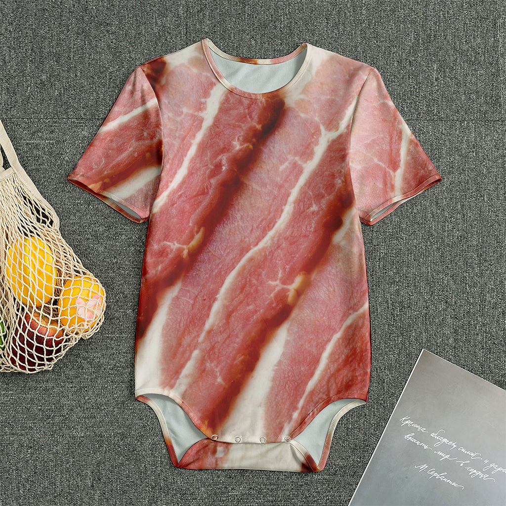 Raw Bacon Print Men's Bodysuit