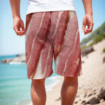 Raw Bacon Print Men's Cargo Shorts