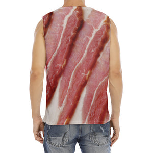 Raw Bacon Print Men's Fitness Tank Top