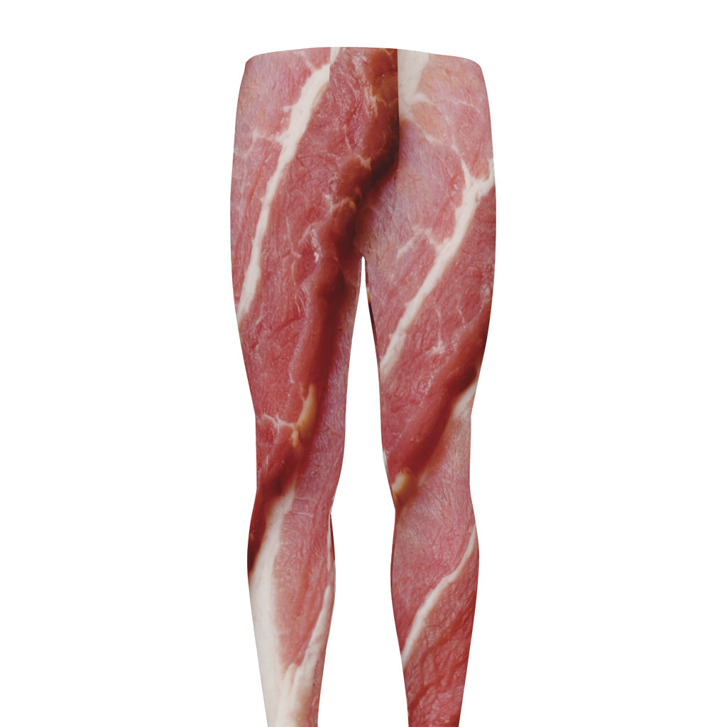 Raw Bacon Print Men's leggings