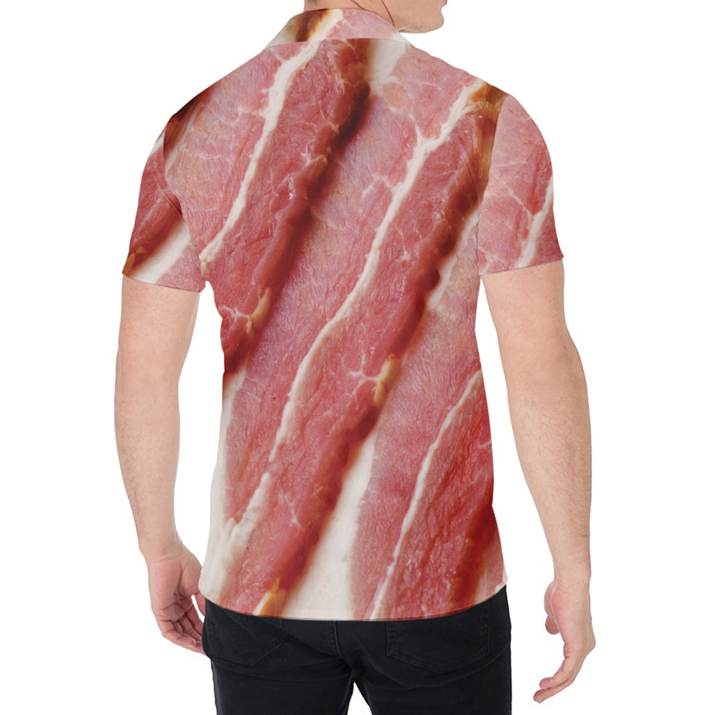 Raw Bacon Print Men's Shirt