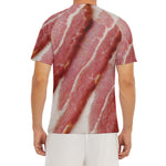 Raw Bacon Print Men's Short Sleeve Rash Guard