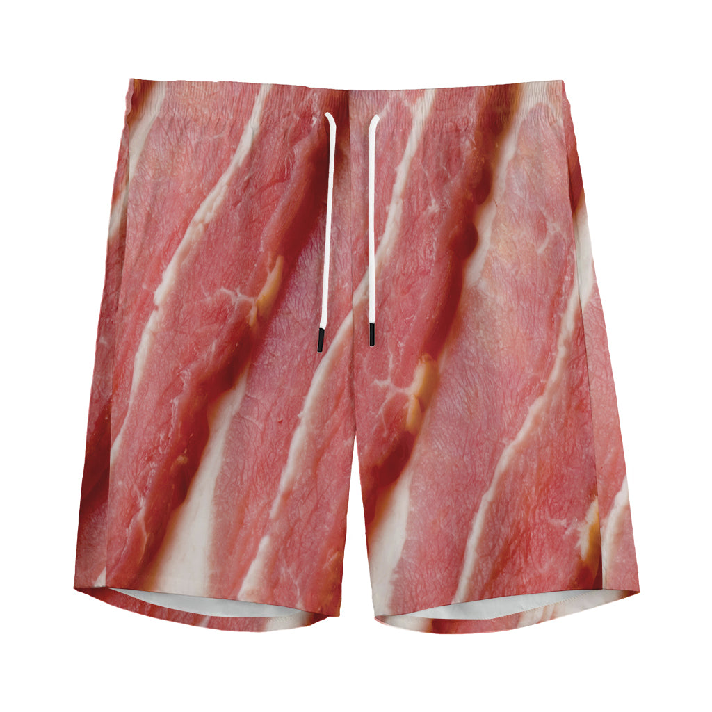 Raw Bacon Print Men's Sports Shorts