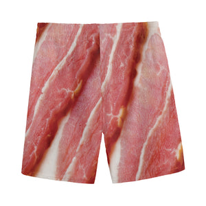 Raw Bacon Print Men's Sports Shorts