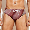 Raw Bacon Print Men's Swim Briefs