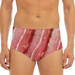 Raw Bacon Print Men's Triangle Swim Briefs