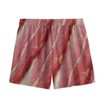 Raw Bacon Print Mesh Shorts