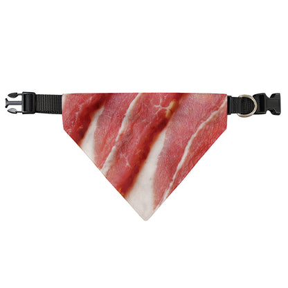 Raw Bacon Print Over The Collar Dog Bandana