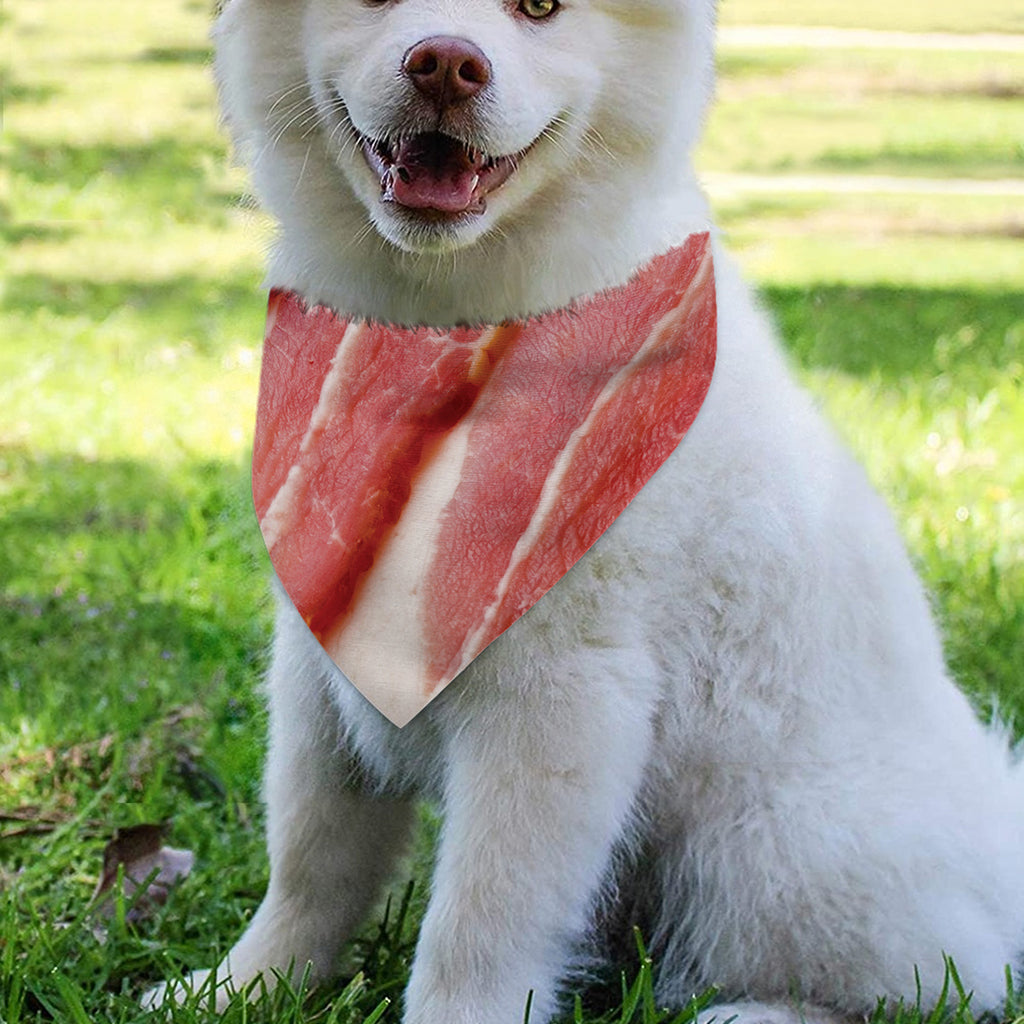 Raw Bacon Print Over The Collar Dog Bandana