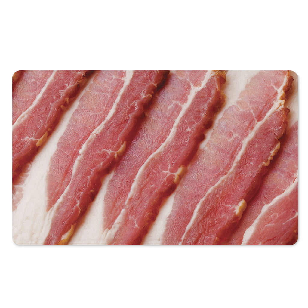 Raw Bacon Print Polyester Doormat