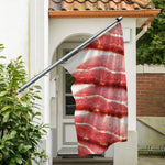 Raw Bacon Print Polyester Flag
