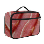 Raw Bacon Print Portable Lunch Bag
