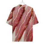 Raw Bacon Print Rayon Hawaiian Shirt