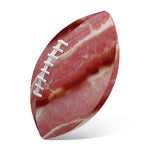 Raw Bacon Print Rugby Ball