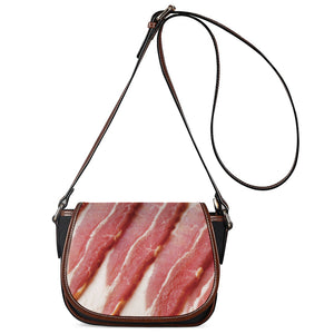 Raw Bacon Print Saddle Bag