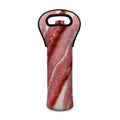 Raw Bacon Print Single Neoprene Wine Tote