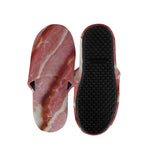 Raw Bacon Print Slippers