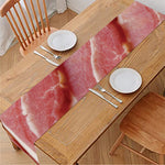 Raw Bacon Print Table Runner