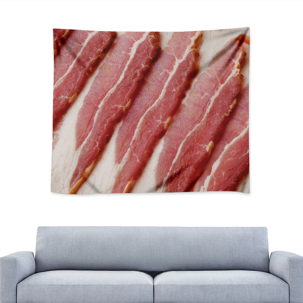 Raw Bacon Print Tapestry