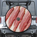 Raw Bacon Print Tire Cover With Camera Hole