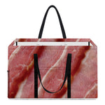 Raw Bacon Print Utility Tote Bag