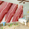 Raw Bacon Print Wall Sticker