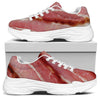 Raw Bacon Print White Chunky Shoes