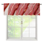 Raw Bacon Print Window Valance