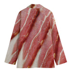 Raw Bacon Print Women's Blazer