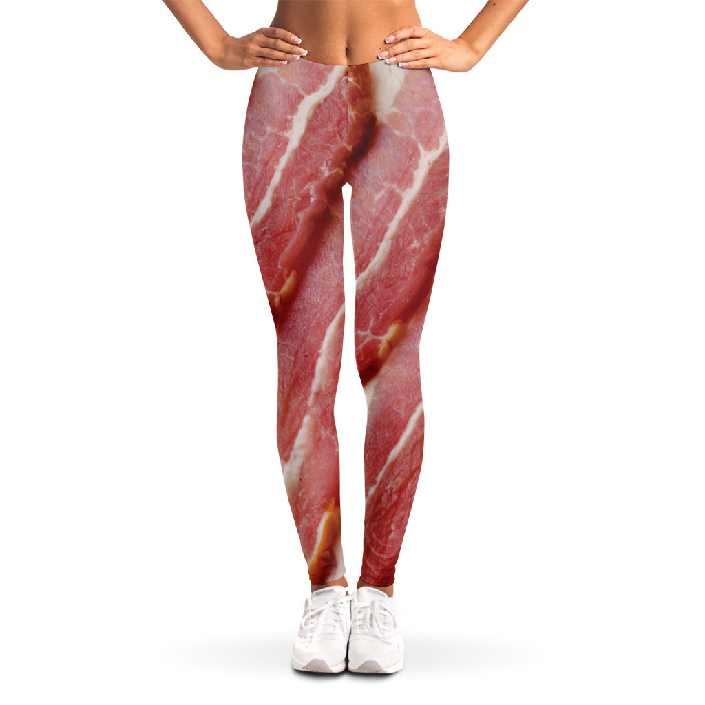 Raw Bacon Print Women's Leggings