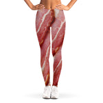 Raw Bacon Print Women's Leggings