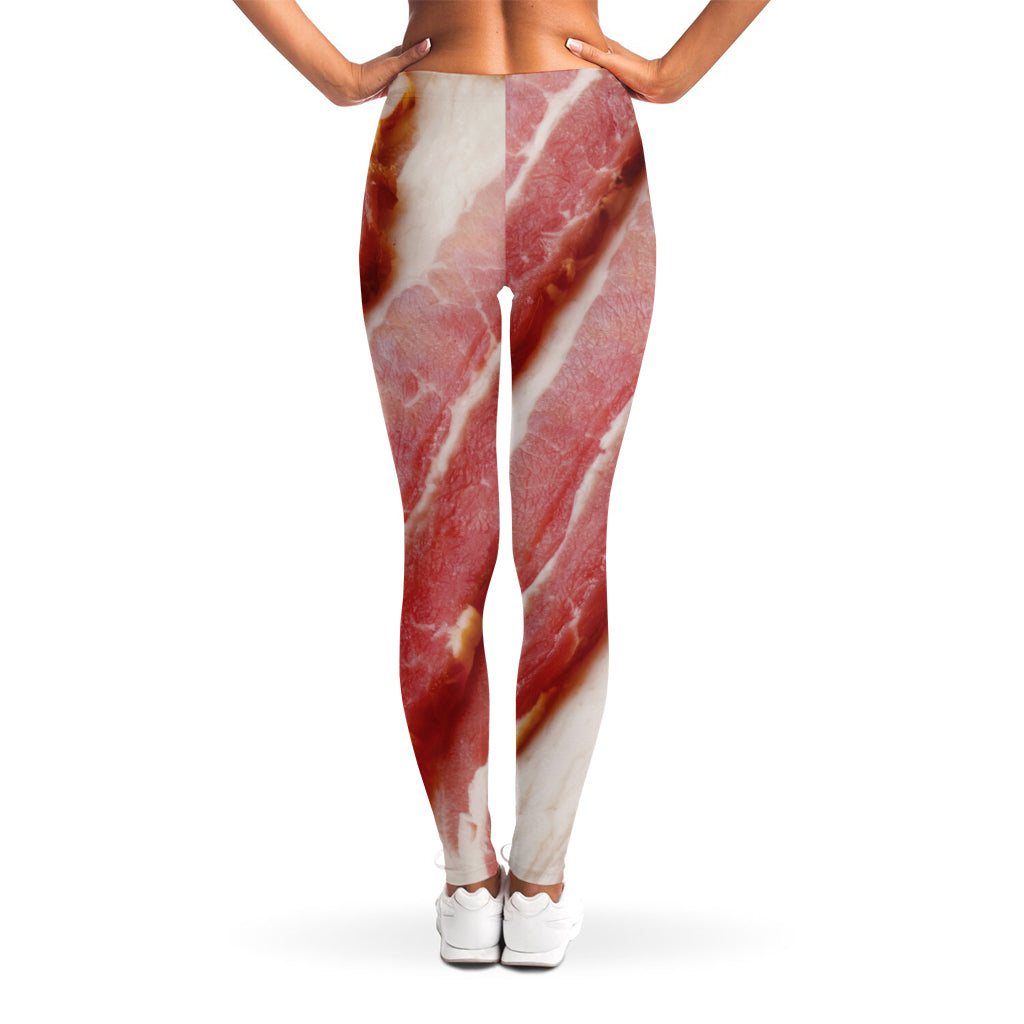 Raw Bacon Print Women's Leggings