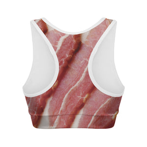 Raw Bacon Print Women's Sports Bra