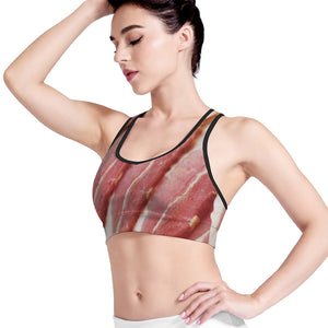 Raw Bacon Print Women's Sports Bra